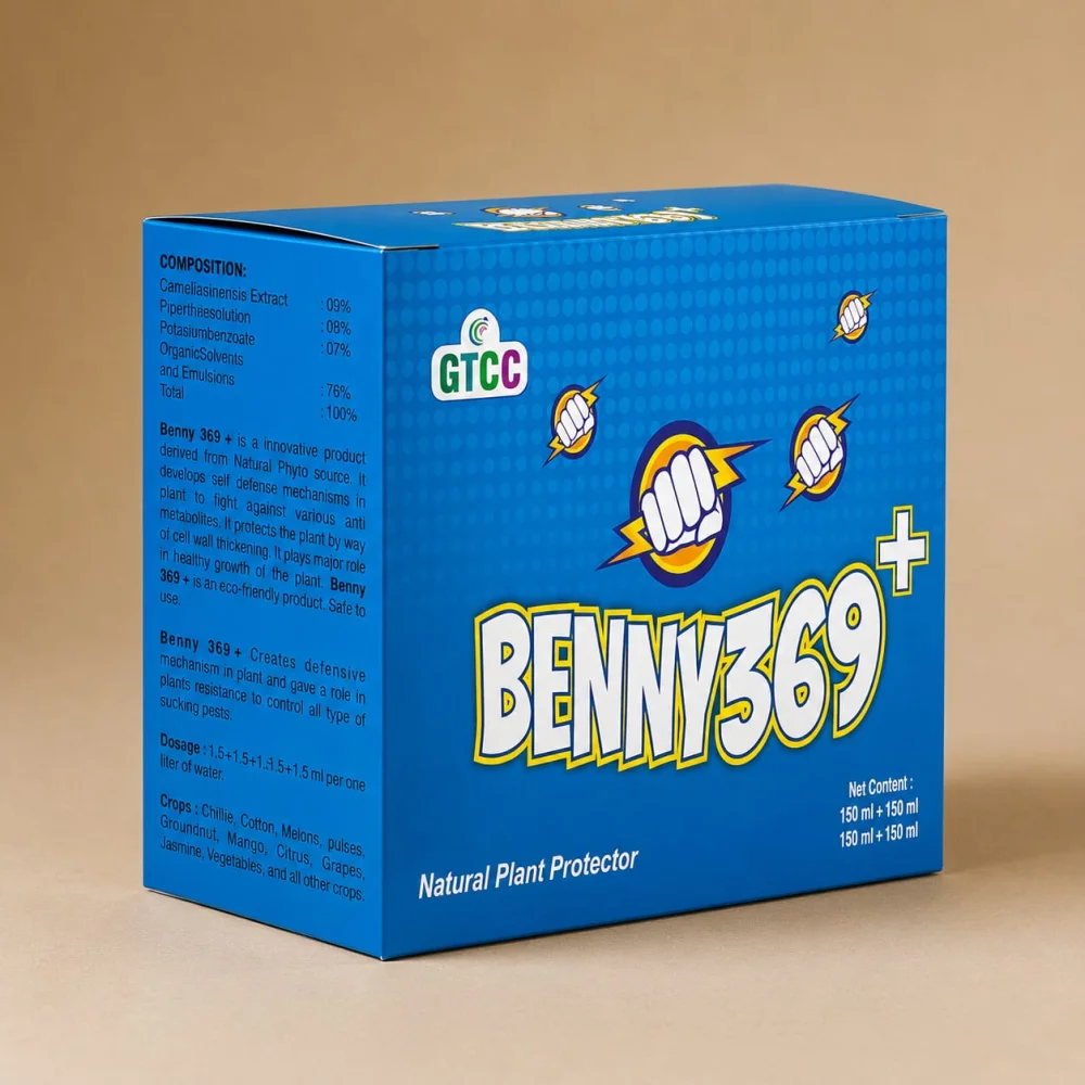 Benny 369+ — Natural defence for healthy plants. 100% Natural.